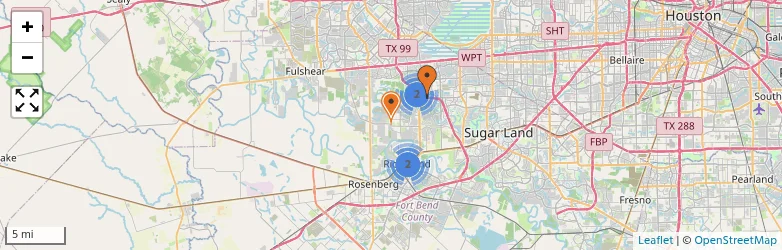 Related schools map