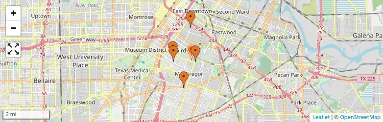 Related schools map