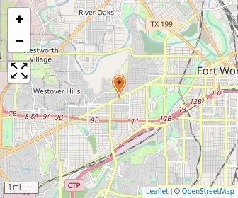 Map of Montessori School On Camp Bowie