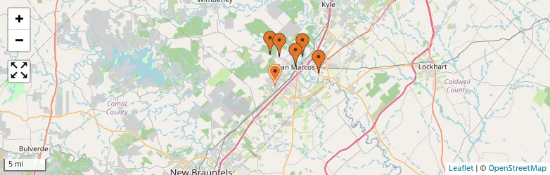 Related schools map