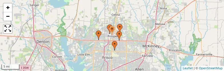 Related schools map