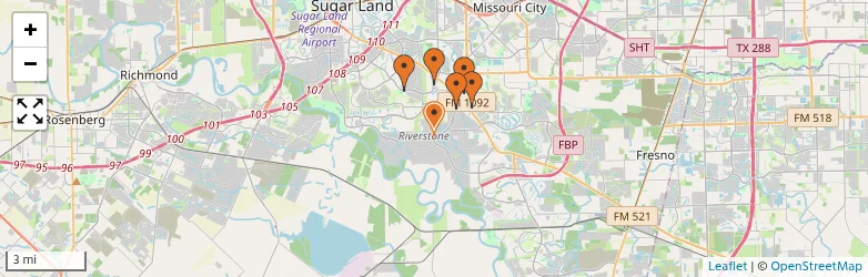 Related schools map