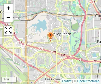 Map of Rockbrook Montessori Academy At Valley Ranch