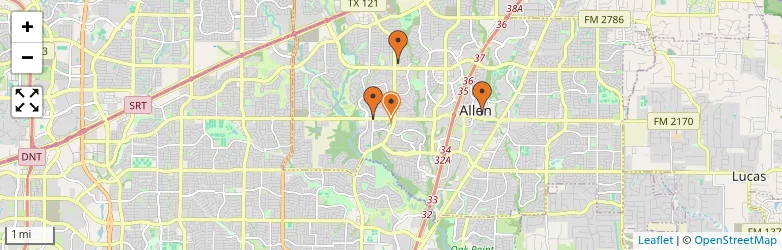 Related schools map