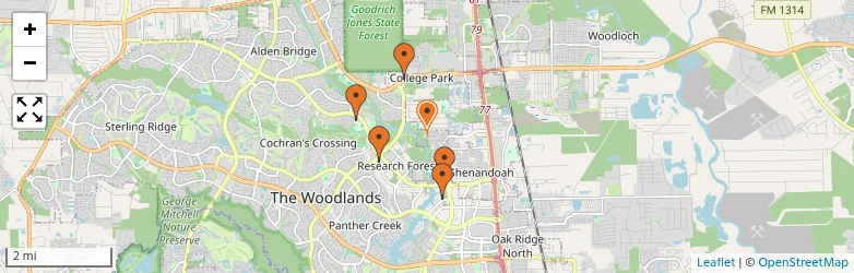 Related schools map