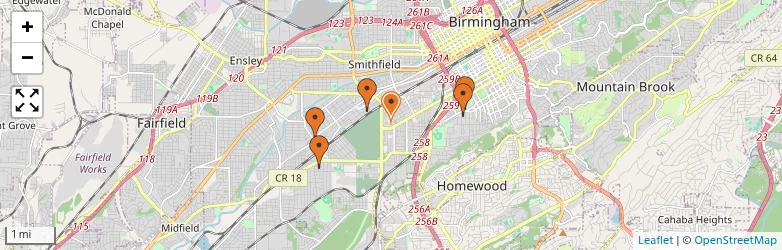 Related schools map