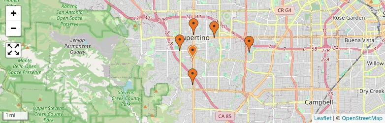 Related schools map