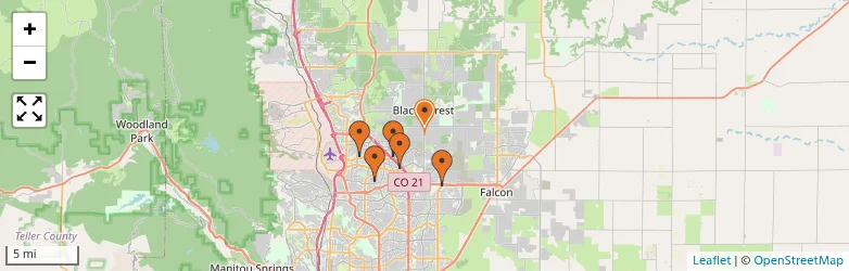 Related schools map