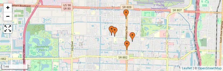 Related schools map