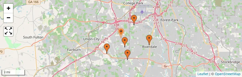 Related schools map