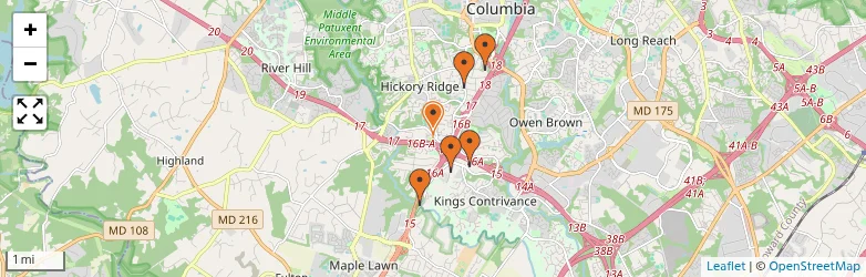 Related schools map