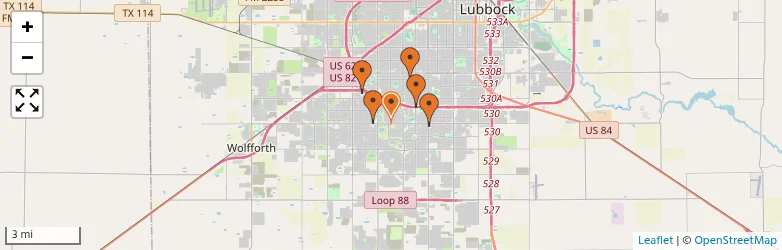 Related schools map