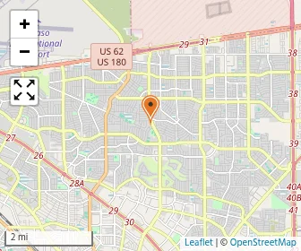 Map of New Life Christian Academy Of El Paso Inc.