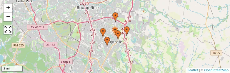 Related schools map