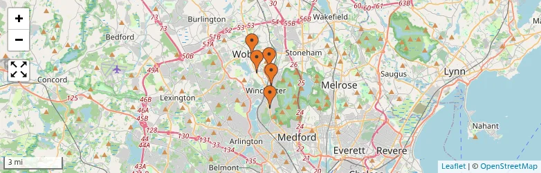 Related schools map