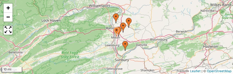 Related schools map