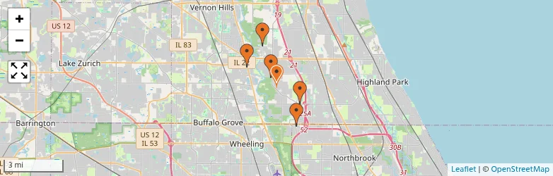 Related schools map