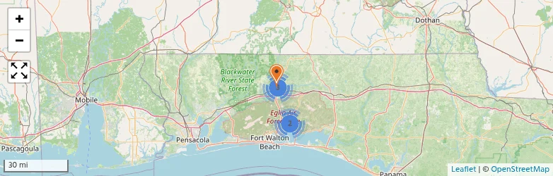 Related schools map