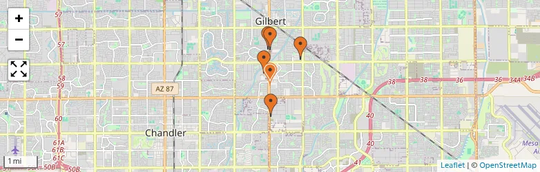 Related schools map