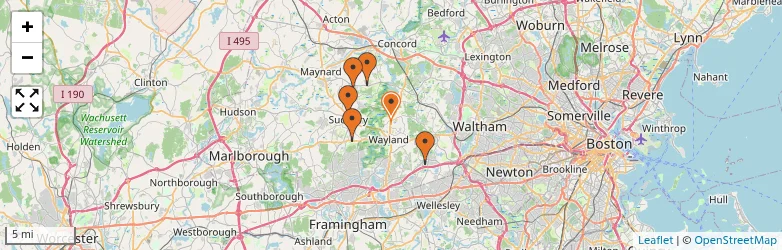 Related schools map