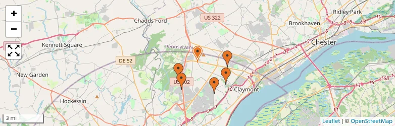 Related schools map