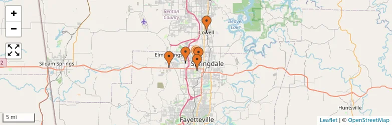Related schools map