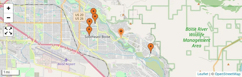 Related schools map