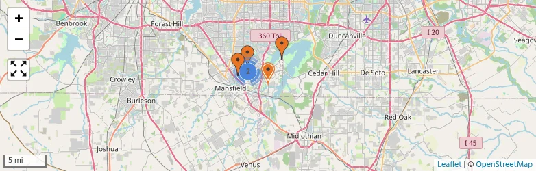 Related schools map