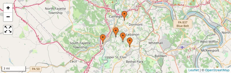 Related schools map