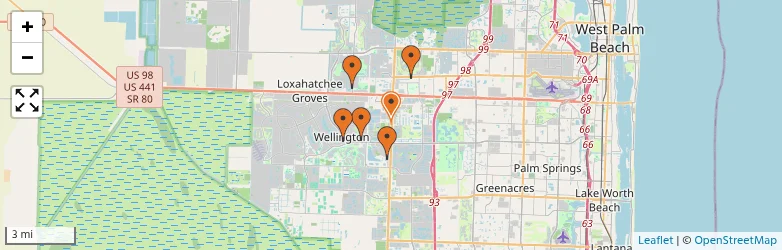 Related schools map