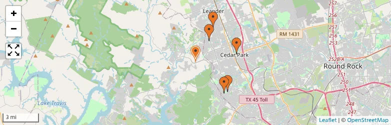 Related schools map