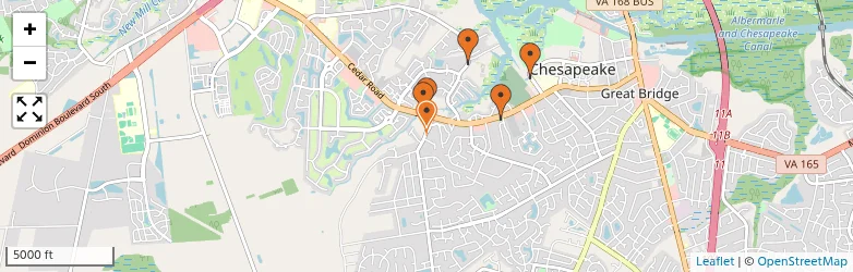 Related schools map