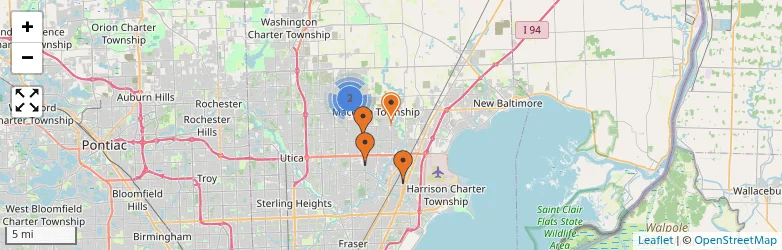 Related schools map
