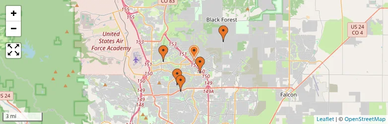 Related schools map