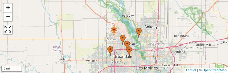 Related schools map