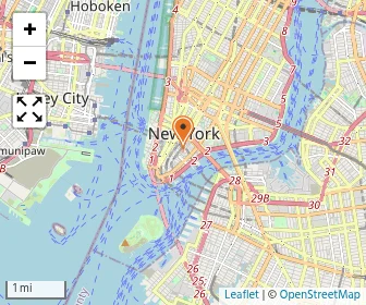 Map of KinderCare FiDi NYC