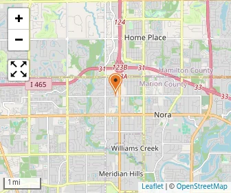 Map of North Indianapolis KinderCare