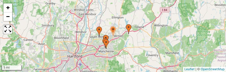 Related schools map