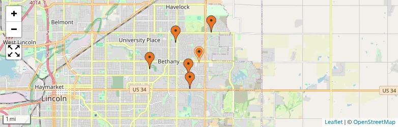 Related schools map