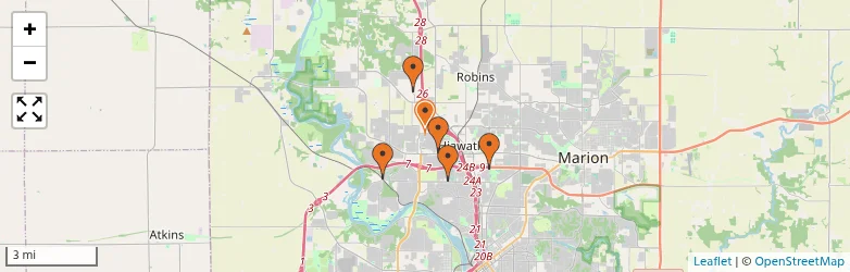 Related schools map