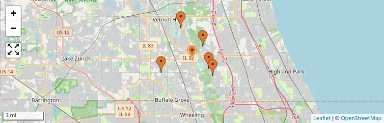 Related schools map