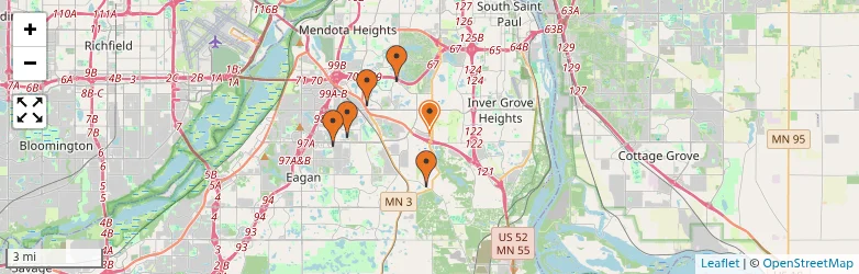 Related schools map