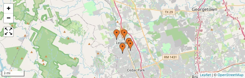 Related schools map