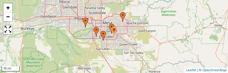 Related schools map