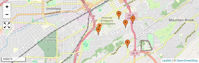 Related schools map
