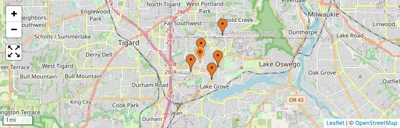 Related schools map