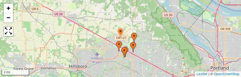 Related schools map