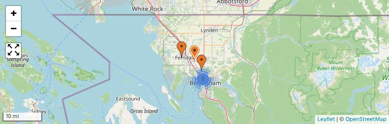 Related schools map
