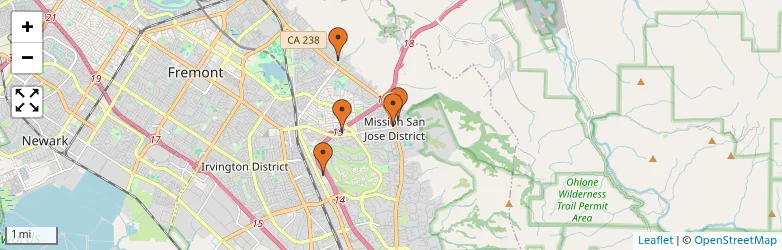Related schools map