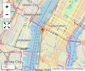 Map of BASIS Independent Manhattan Upper School